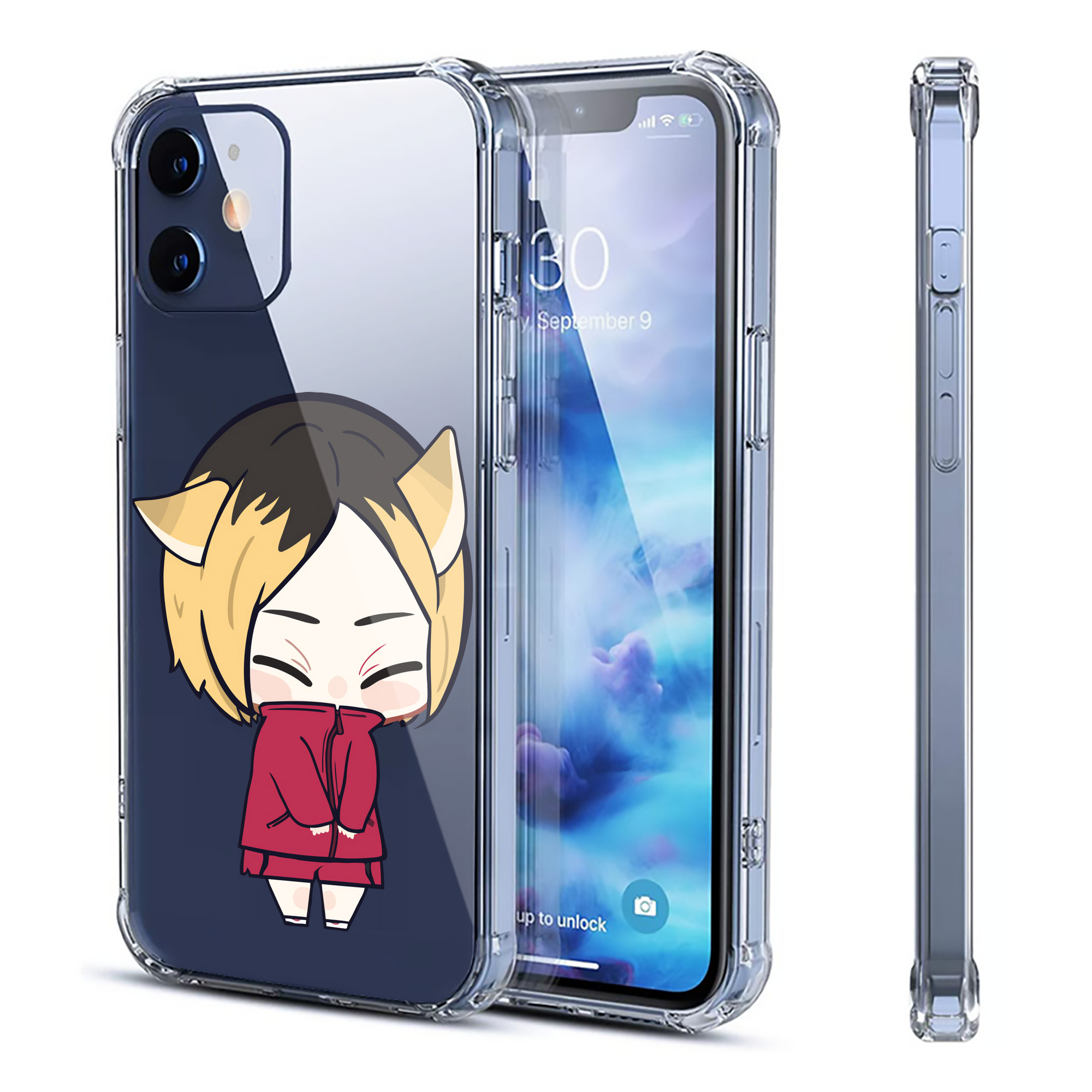 （画像用） ハイキュー!! Haikyu!! 【iPhone 12シリーズ対応】透明スマホケース（クリアソフトケース）